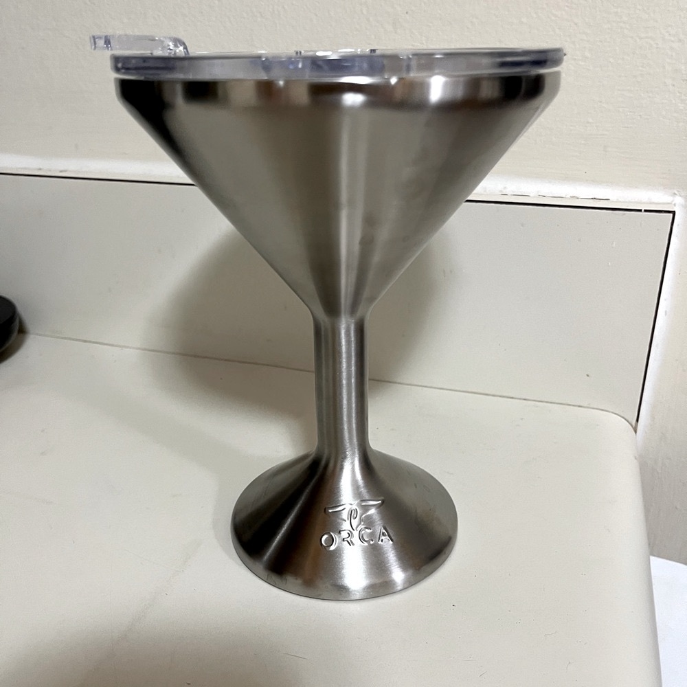 ORCAtini Insulated 13 oz Stainless Steel Martini Drink Holder Tumbler BRAND NEW